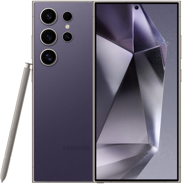 Samsung Galaxy S24 Ultra Dual-SIM Smartphone 256GB Titanium Violet – Sehr Gut