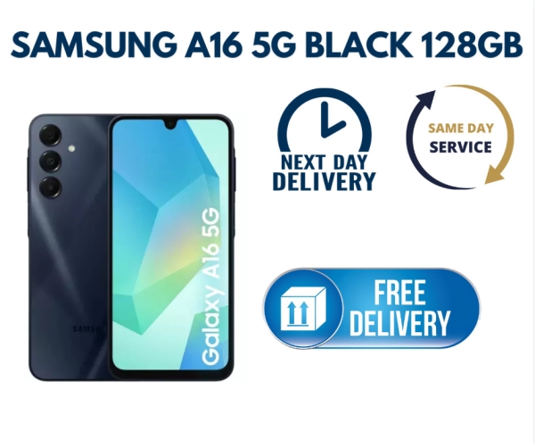 Samsung Galaxy A16 5G 128GB entsperrt Android Smartphone schwarz Farbe Dual Sim