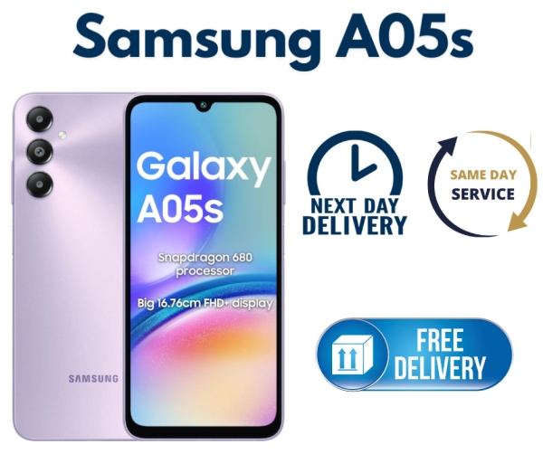 Samsung Galaxy A05s 128GB 4G Dual Sim entsperrt Farbe Violett Android Smartphone
