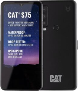Cat S75 schwarz entsperrt 128GB IP68 6,6″ 50MP robust robust Android Smartphone