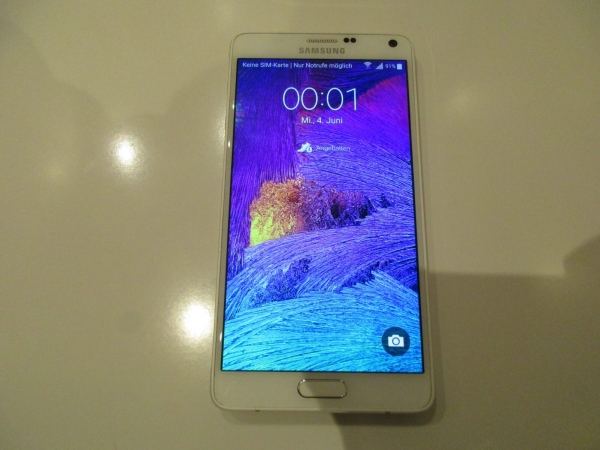 Samsung Galaxy Note 4 Smartphone – 32GB – Weiss SM-N910F gute zustand