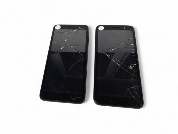 2x Alcatel 1 5033X schwarz entsperrt Android Smartphone gesprungen unvollständig