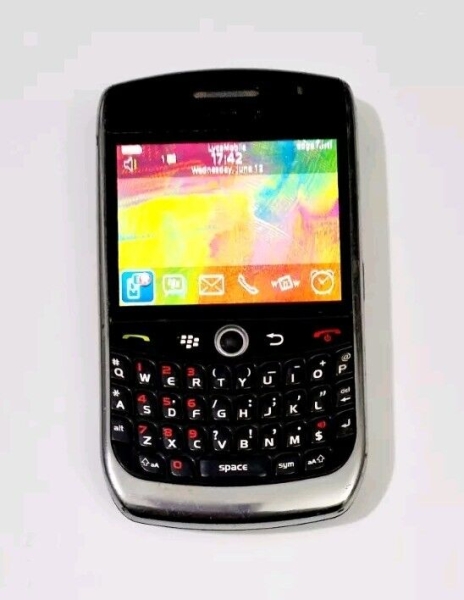 Blackberry 8900 schwarz (entsperrt) Retro Handy Smartphone in gutem Zustand