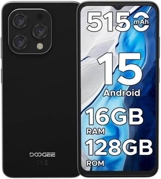 Doogee N55 Handys, Android 15 Smartphone 2025, 16GB+128GB/2TB