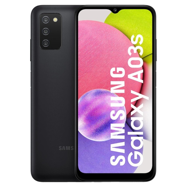 Samsung Galaxy A03s 32GB, schwarz, entsperrt Android Smartphone
