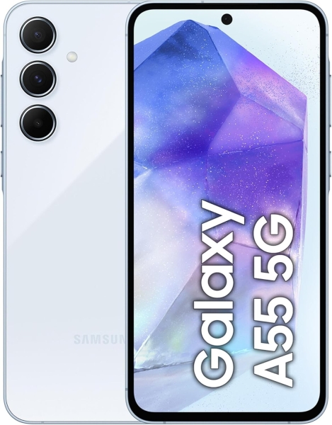 Samsung Galaxy A55 5G Smartphone  Blau ohne Vertrag, 128 GB NEU&OVP