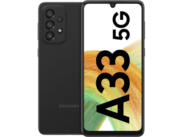 Smartphone SAMSUNG Galaxy A33 (SM-A336BZKGEUB), 5G, 6/128 GB, OLED, schwarz – B
