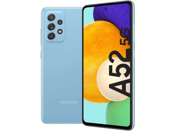 SAMSUNG Galaxy A52 5G Smartphone (SM-A526BZBDEUB), 6GB/128GB, Dual SIM, Blau – B
