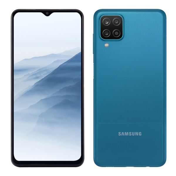 Samsung Galaxy A12 64 GB Blau – Dual Sim Smartphone *Gut* DE Händler