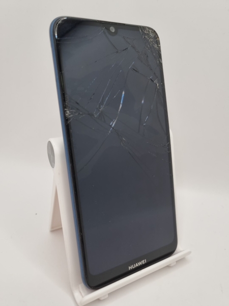 Huawei Y6 2019 blau 32GB 6,1″ 13MP Android Smartphone gesprungen defekt #B