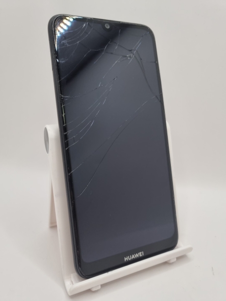 Huawei Y6 2019 schwarz entsperrt 32GB 6,09″ Android Smartphone gesprungen defekt #B
