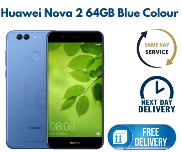 Huawei Nova 2 64GB Blau Farbe Smartphone | SIM FREI | Grade A | ENTSPERRT