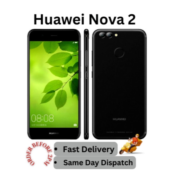 Huawei Nova 2 64GB Schwarz Farbe Smartphone | SIM FREI | Grade A | ENTSPERRT