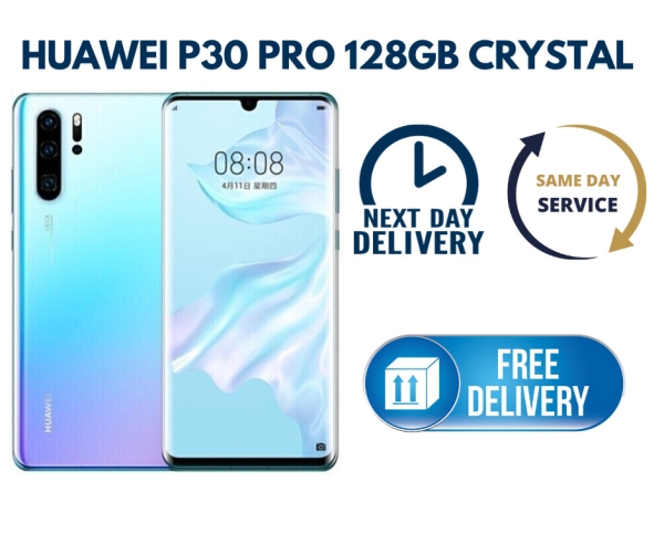 Huawei P30 Pro 128GB Crystal Dual Sim entsperrt Smartphone makelloser Zustand
