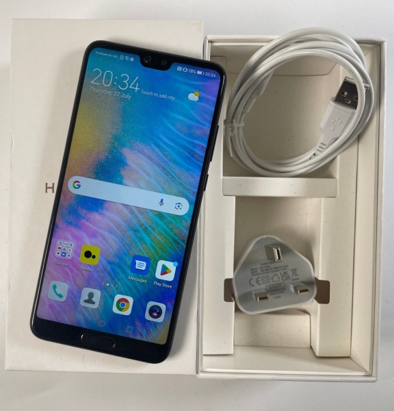 Huawei P20 EML-L29 128GB Schwarz Unlocked Dual Sim GUTER ZUSTAND GRADE B 326