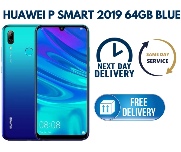Huawei P smart 2019 64GB blau entsperrt Android Smartphone makelloser Zustand