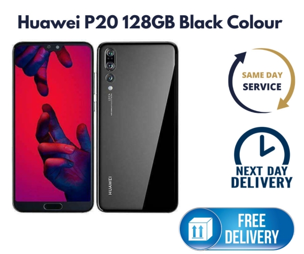 Huawei P20 schwarz 128GB 4GB RAM 6,1“ 20MP 3400MaH entsperrt Smartphone
