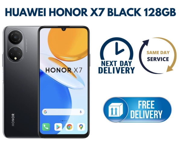 Huawei Honor X7 128GB schwarz Dual SIM entsperrt Smartphone makelloser Zustand A+