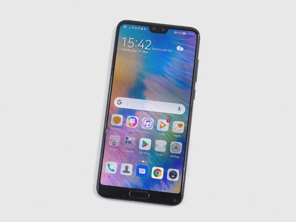 Huawei P20 Pro CLT-L09 128GB Schwarz Entsperrt Smashed Screen Funktioniert Perfekt 492