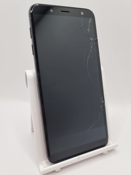 Samsung Galaxy J6 2018 schwarz 5,6″ Android Smartphone gesprungen defekt #B