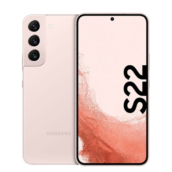 Samsung Galaxy S22 SM-S901B 128 GB Pink-Gold Dual-SIM Android 12 5G Smartphone