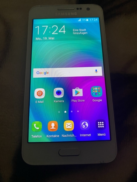 Samsung Galaxy A3 Smartphone 4,5 Zoll 16 GB Android pearl white „gebraucht“