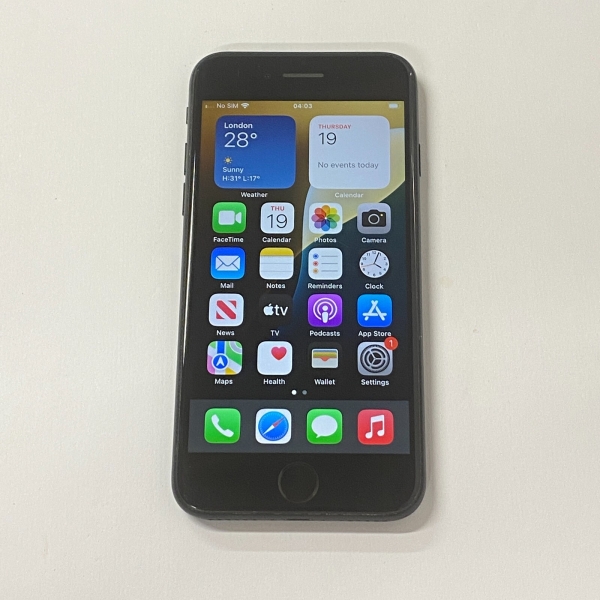 iPhone SE 2020 64GB schwarz Netzwerk entsperrt Apple Smartphone – Batteriezustand 75%