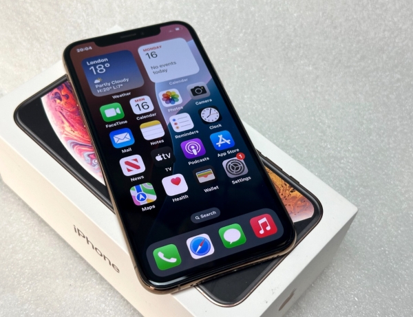Apple iPhone XS 256GB (entsperrt) Smartphone – Gold (Top Zustand)