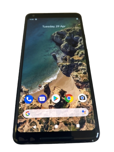 Google Pixel 2 XL 128GB Unlocked Single Sim Just Black Guter Zustand DK243