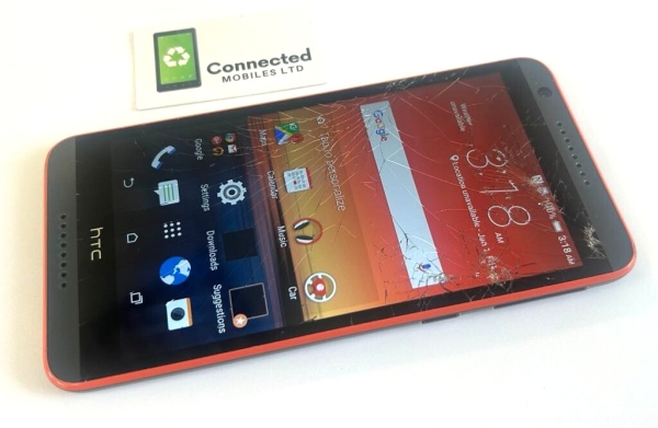 HTC Desire 820 grau & orange 16GB (entsperrt) 4G LTE 13MP Smartphone Dual Sim