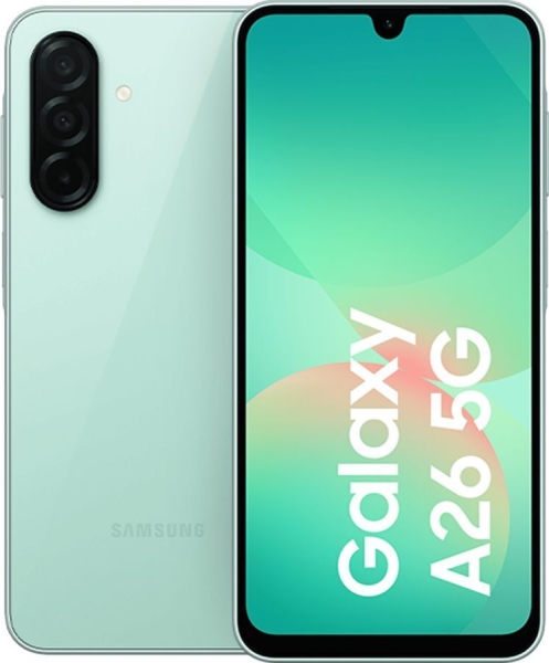 Samsung Galaxy A26 5G (A266B) 128GB Mint – Grün Dual-SIM Android 15 Smartphone