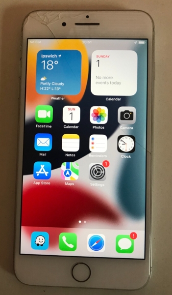 Apple iPhone 7 Plus – 32GB – Silber (Entsperrt) A1784 REPARATURBEDÜRFTIG