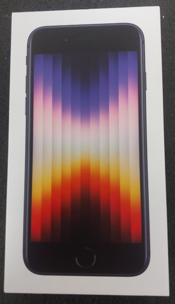 Apple iPhone SE 3. Gen 128GB Smartphone entsperrt A2783 – Mitternacht, 100% Akku