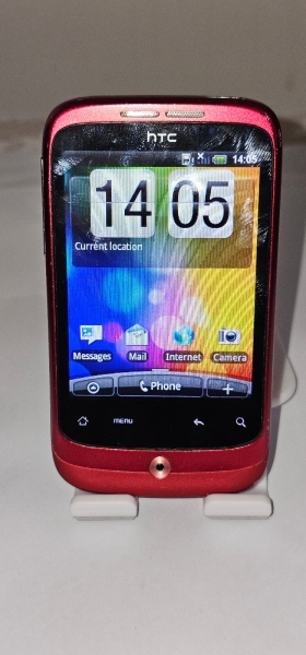 HTC Wildfire Three Network rot Smartphone voll funktionsfähig Zustand