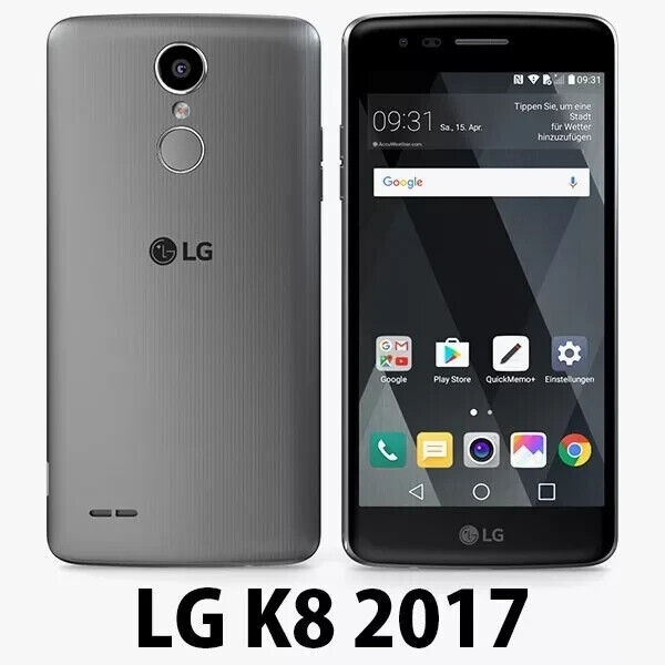 LG K8 2017 M200N silber entsperrt 16GB 1,5GB RAM Android Smartphone Grade-BB