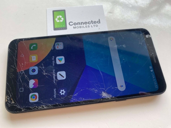 LG Q6 M700N schwarz 32GB/3GB (entsperrt) 5,5″ 13MP Android 8 Smartphone – Schaden