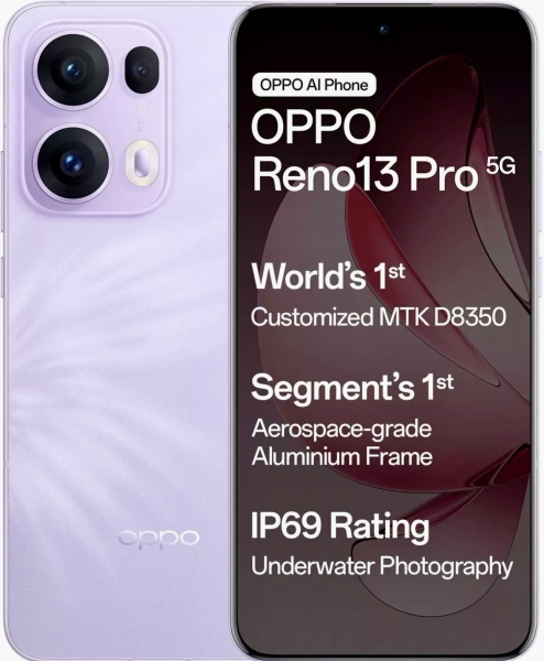 Handy Smartphone OPPO Reno 13 Pro 5G 6,83″ 12+512GB Plume Purple