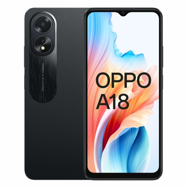 Smartphone Oppo A18 6,56″ MediaTek Helio G85 4 GB RAM 128 GB Schwarz Dual SIM
