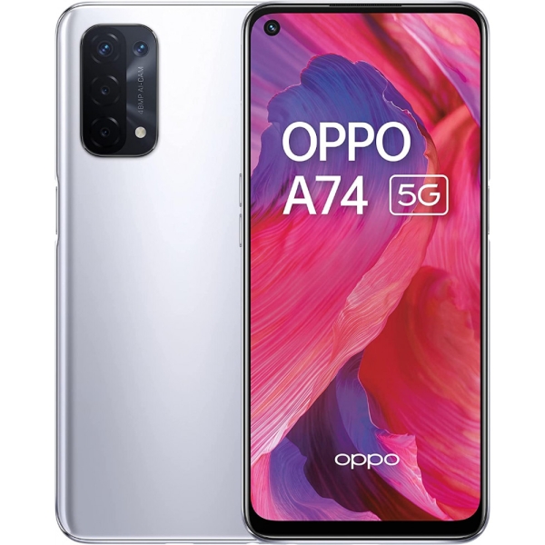 Oppo A74 5G 128GB 6GB RAM – Silber – entsperrt Dual SIM Android Smartphone
