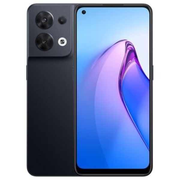 Oppo Reno 8 256GB 8GB Android entsperrt SIM 5G schwarz Handy Smartphone