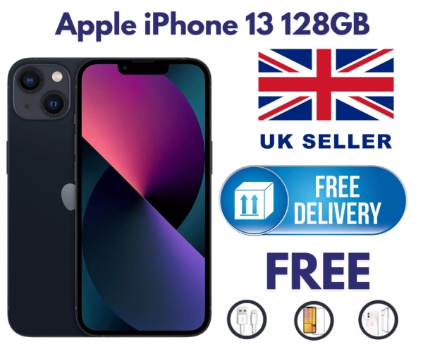 Apple iPhone 13 128GB Farbe Schwarz entsperrt Smartphone Sim frei makellos A+