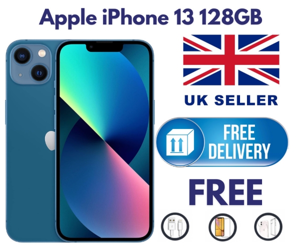 Apple iPhone 13 128GB Farbe Blau Entsperrt Smartphone Sim Frei Makellos A+