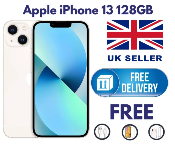 Apple iPhone 13 128GB weiße Farbe entsperrt Smartphone simfrei makellos A+
