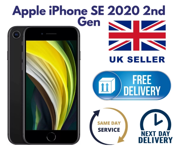 Apple iPhone SE 2020 2. Gen 128GB entsperrt schwarze Farbe Smartphone guter Zustand