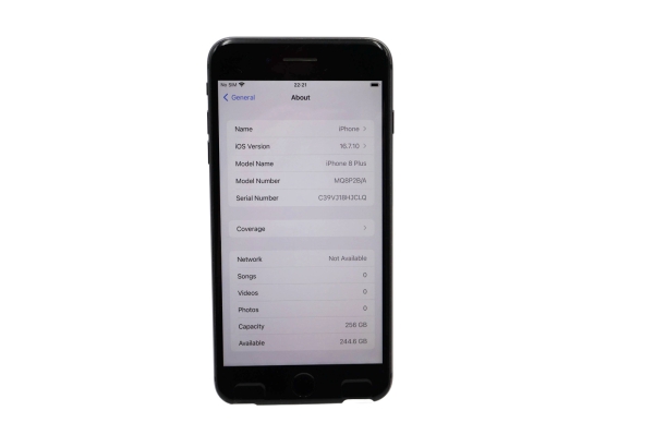 Apple iPhone 8 Plus – 256GB – Space Grau (Ohne Simlock) A1897 (GSM)