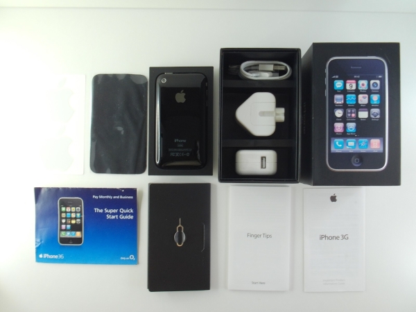 Neu Apple iPhone 3g 16gb 2. Generation A1241 *Komplettset* *selten 02 Prospekt*