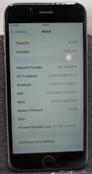 iPhone 6s 32GB MN0W2B/A entsperrt (T81)