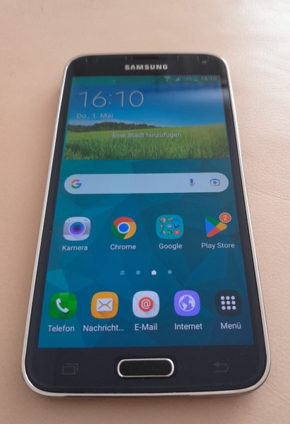 Samsung  Galaxy S5+ SM-G901F – LTE 16GB – Gold (Ohne Simlock) Smartphone, TOP Zu