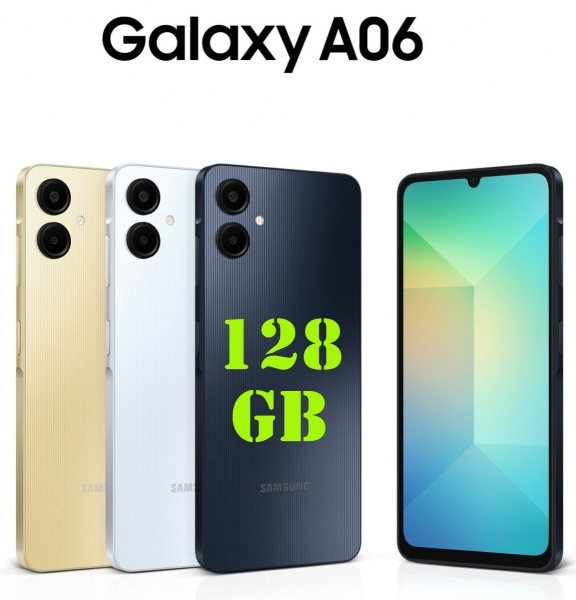 Samsung Galaxy A06 (SM-A065F/DS) 4GB RAM 128GB Dual SIM Smartphone *NEU versiegelt*