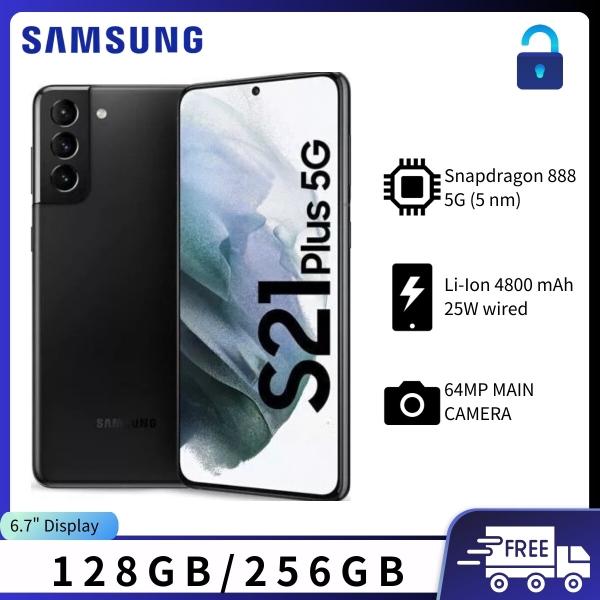 New Samsung Galaxy S21+ Plus 5G SM-G996U 128GB Smartphone Unlocked Ohne Vertrag